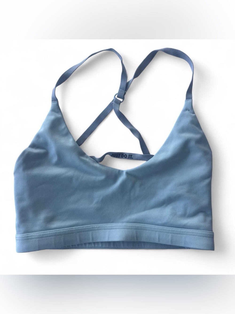 Nike DriFit Teal Crossback Light Support Sports Bra - Picture 2 of 4